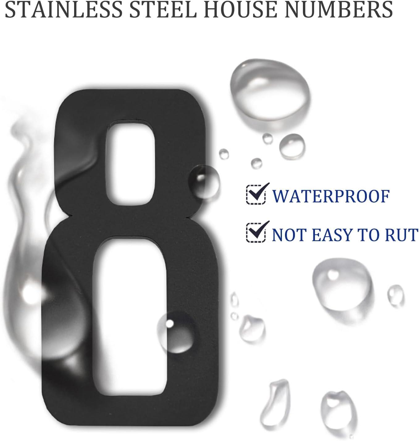 ModernStainlessHardware 6'' H Stainless Steel House Number