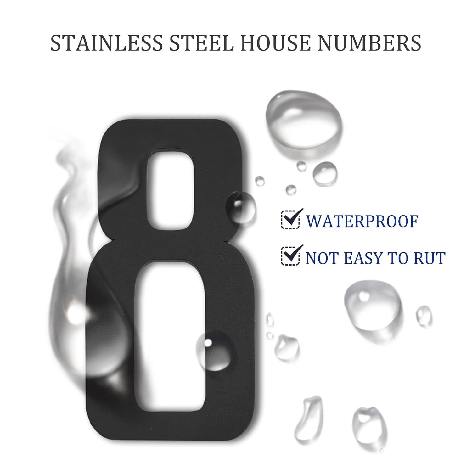ModernStainlessHardware 6'' H Stainless Steel House Number