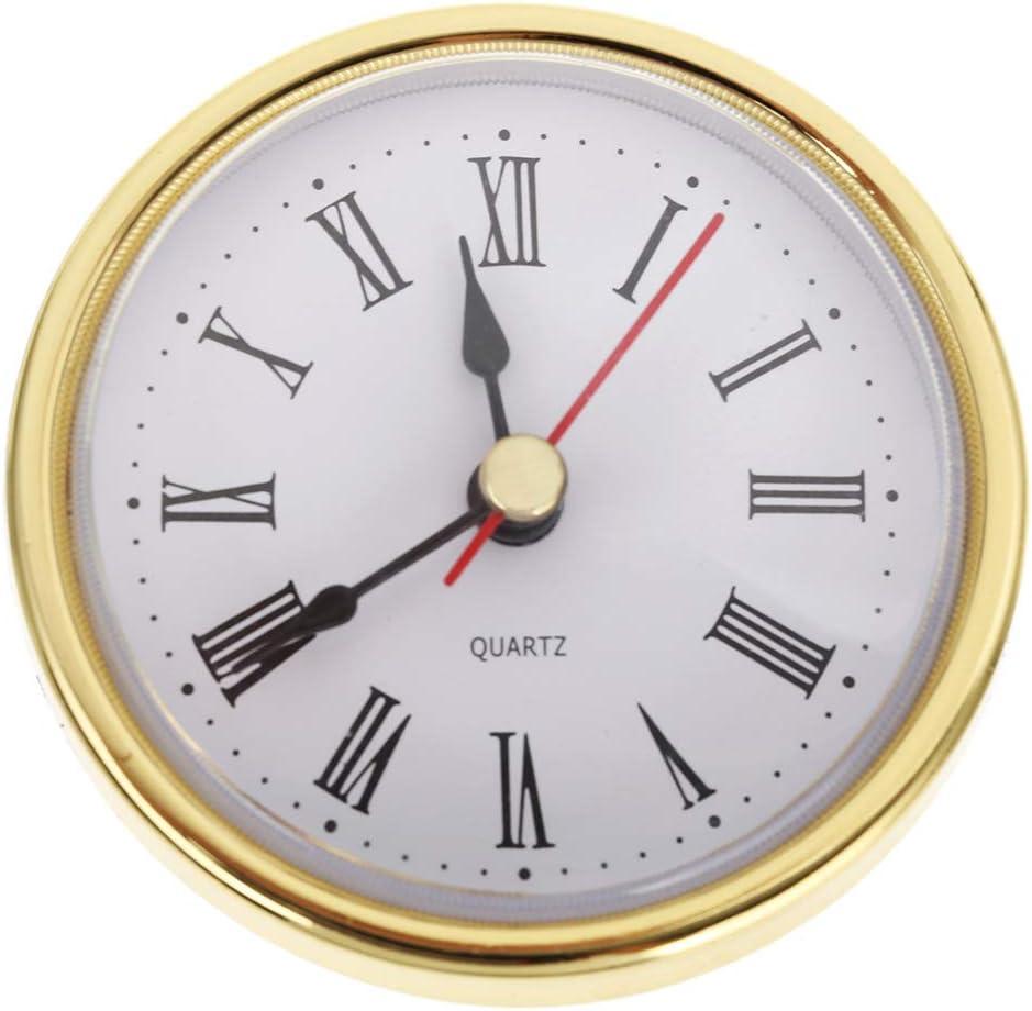 Classic Clock Craft Quartz Movement 2-1/2 (65mm) Round Clocks Head Insert Roman Number