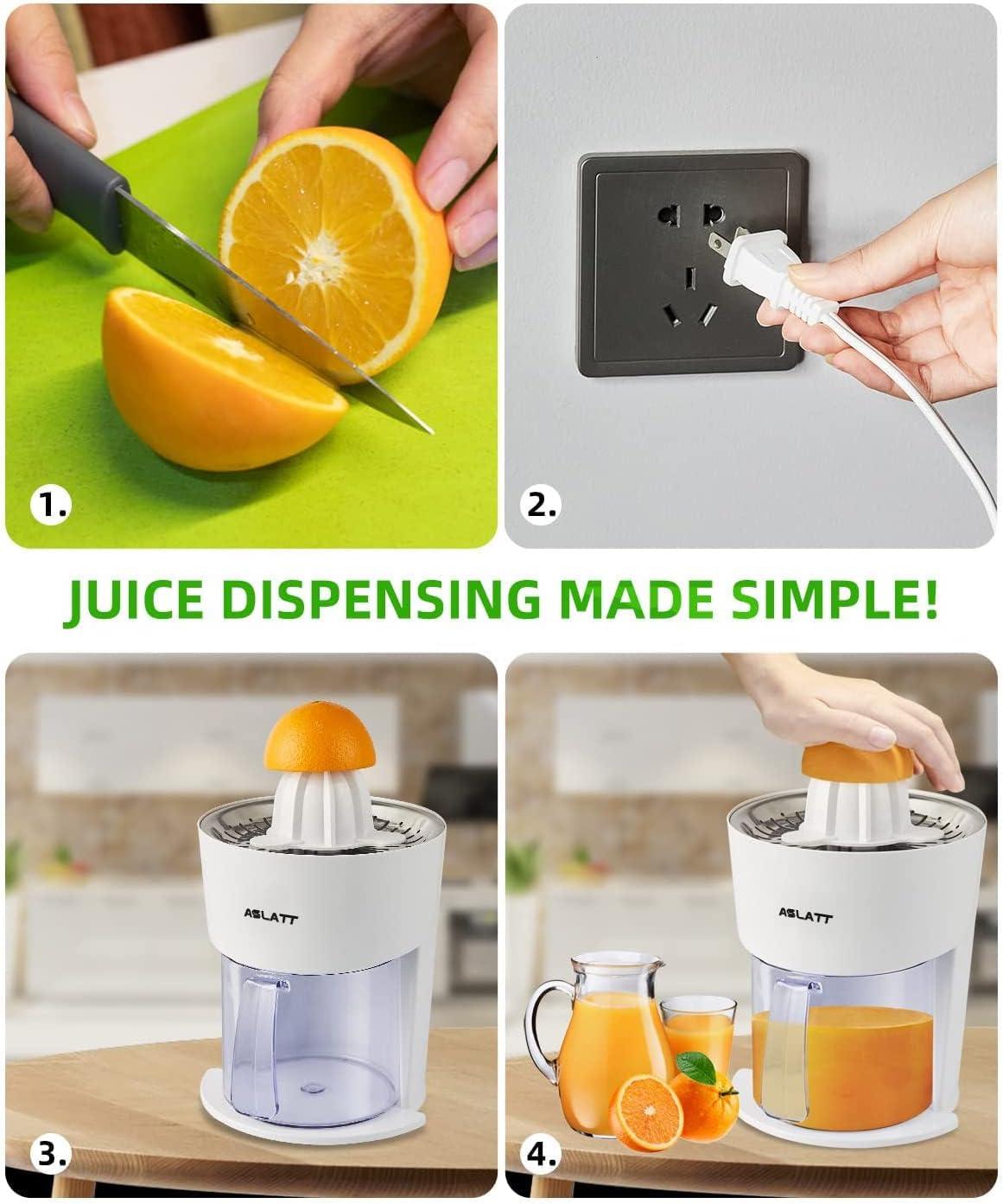 ASLATT Electric Orange Juicer, Plastic