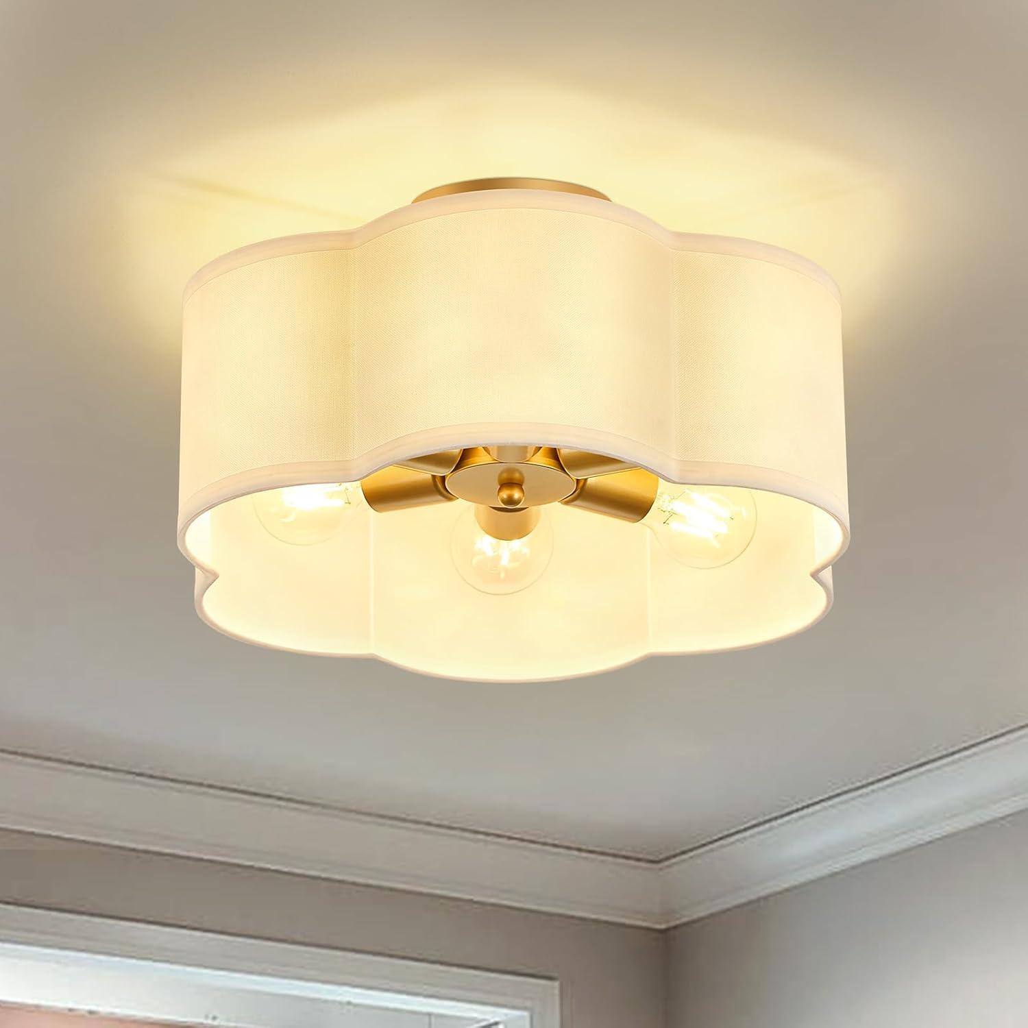 Greidys 6-Light Polyester Flush Mount Ceiling Light