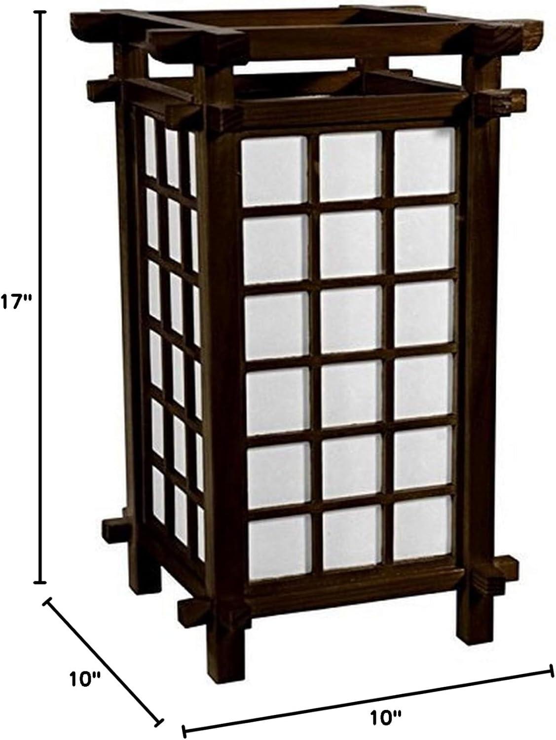 Oriental Furniture 17" Ido Lamp, Japanese, Table lamp, Asian design, Bedroom, Living room, Studies