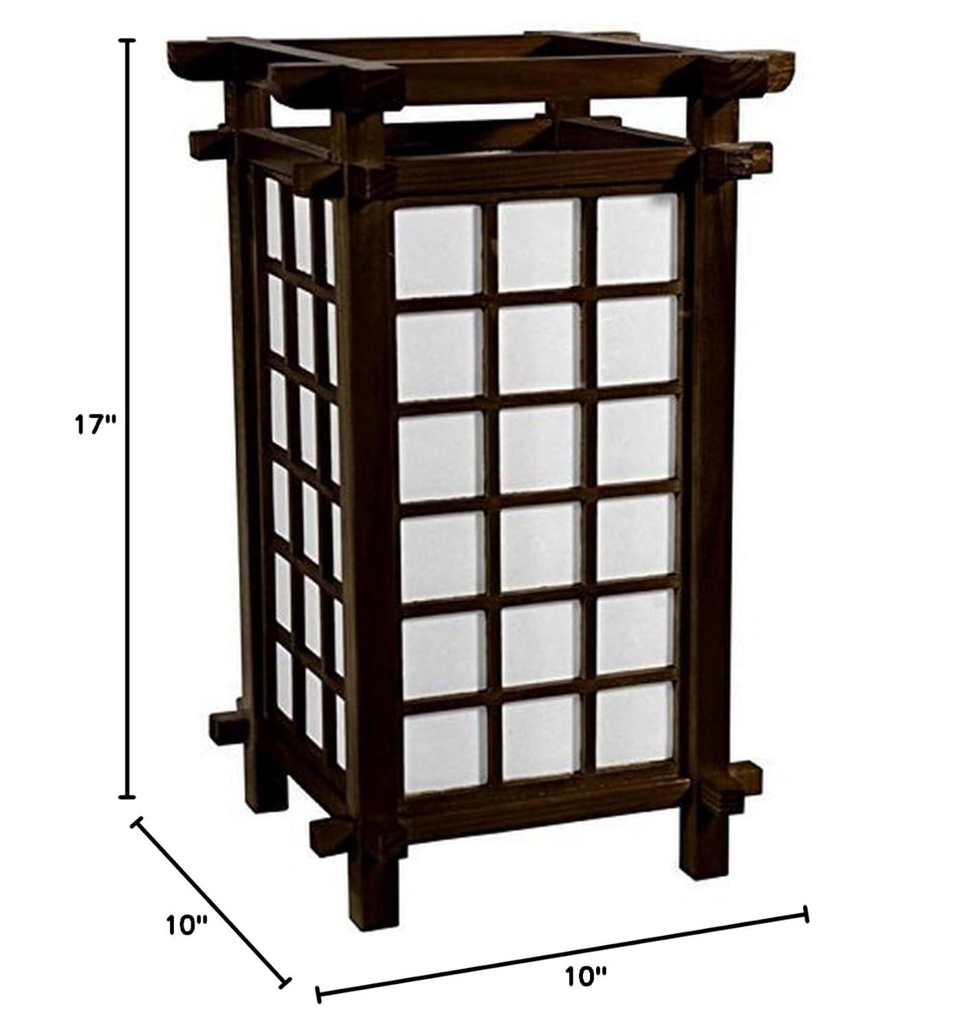 Oriental Furniture 17" Ido Lamp, Japanese, Table lamp, Asian design, Bedroom, Living room, Studies