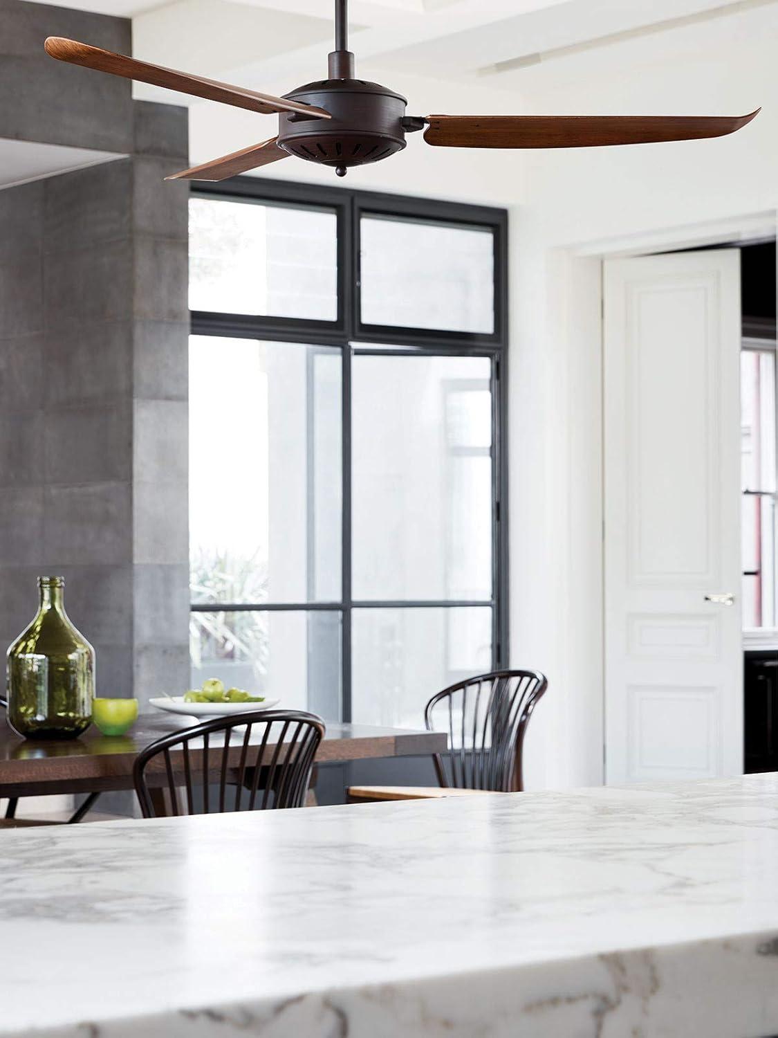 Carolina Oil Rubbed Bronze and Dark Koa 56 in. Ceiling Fan