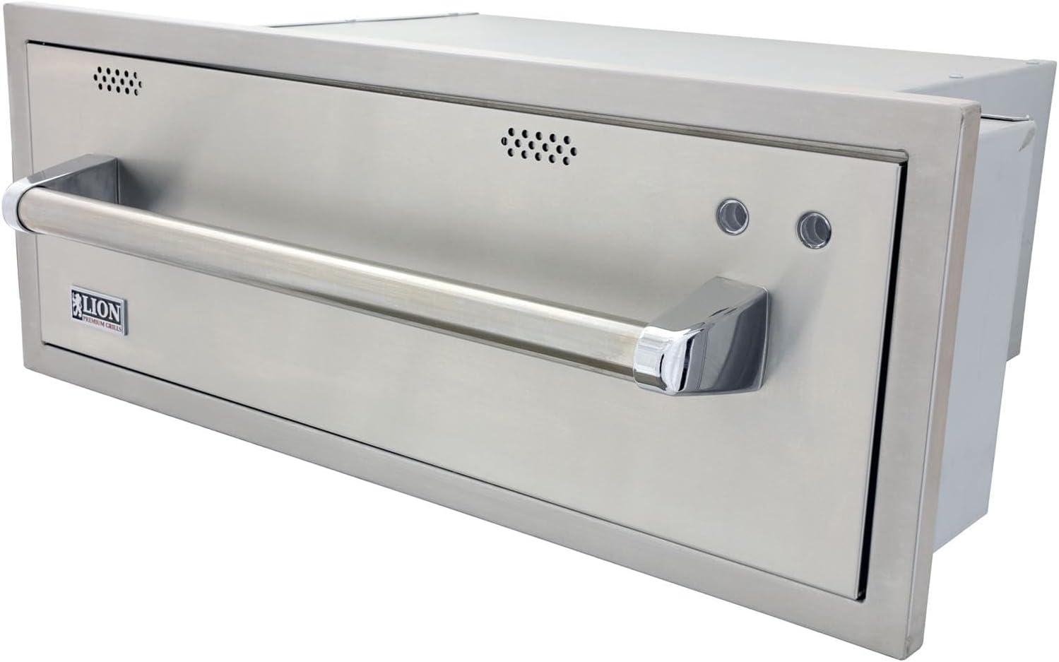 Lion 30-Inch Built-In 120V Electric Stainless Steel Warming Drawer