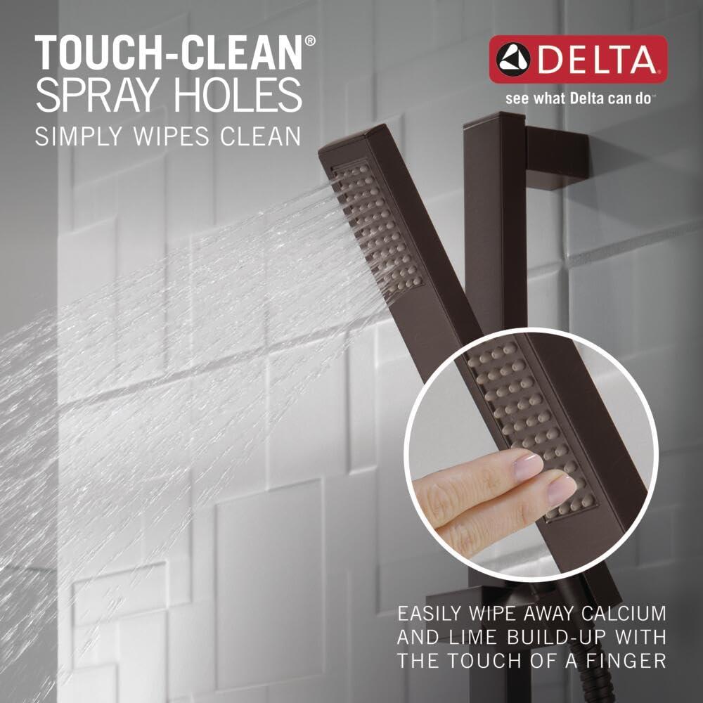 Vero Single Spray Hand Shower with Slide Bar, Handheld Shower Head, Slide Bar Hand Shower 1.75 GPM