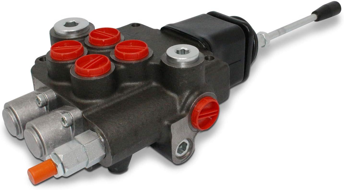 Handdo 21GPM 2 Spool Hydraulic Directional Control Valve W/Joystick For Tractor Loader