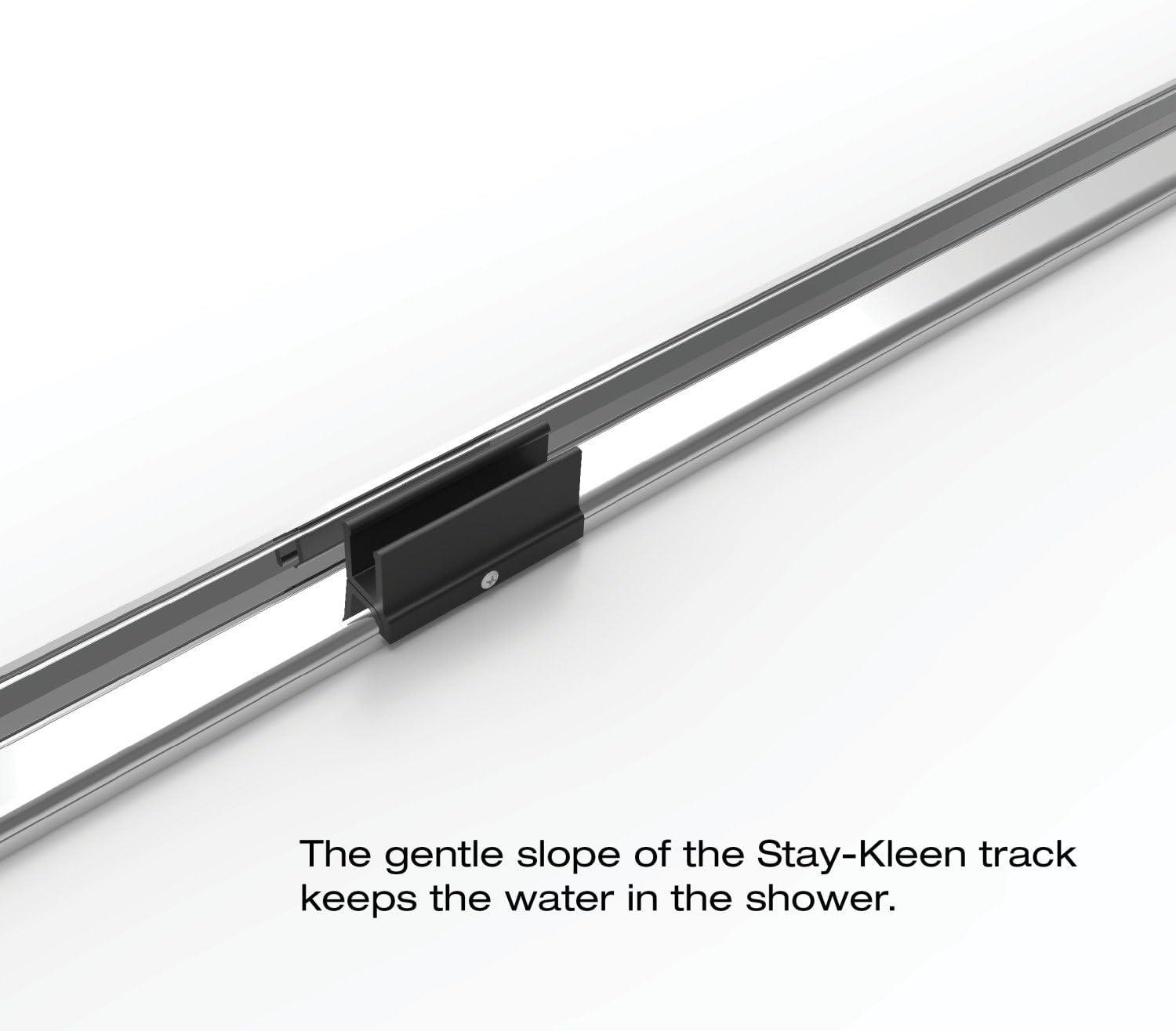 Deluxe 44" W x 68" H Frameless Shower Door