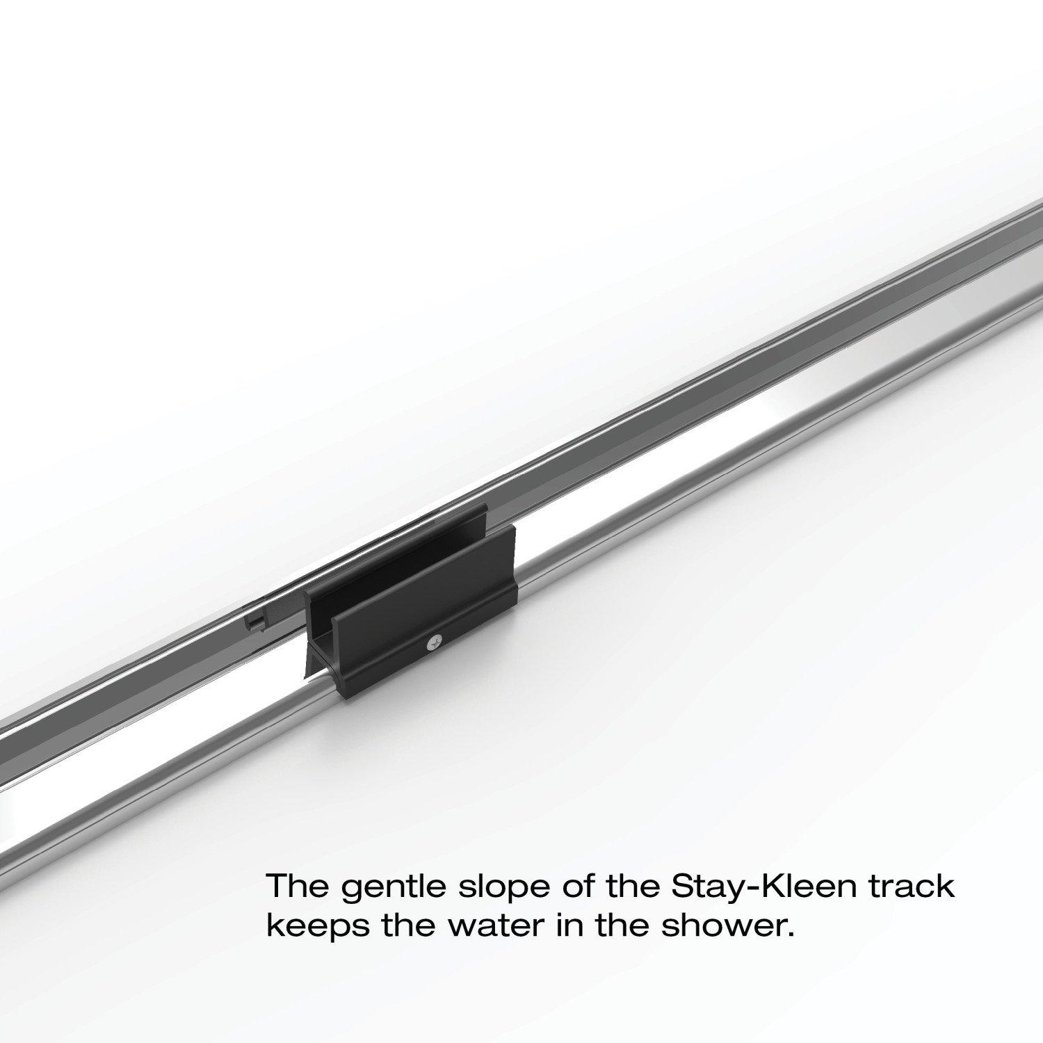 Deluxe 44" W x 68" H Frameless Shower Door