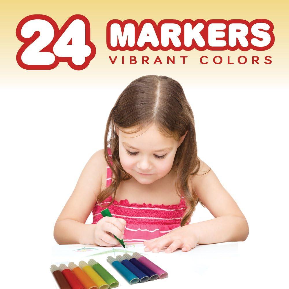 ArtCreativity Deluxe Art Set For Kids - Ideal Beginner Artist Kit Includes 101 Pieces - Watercolor, Crayons, Colored Markers, Color Pencils and More & Bonus Coloring Book