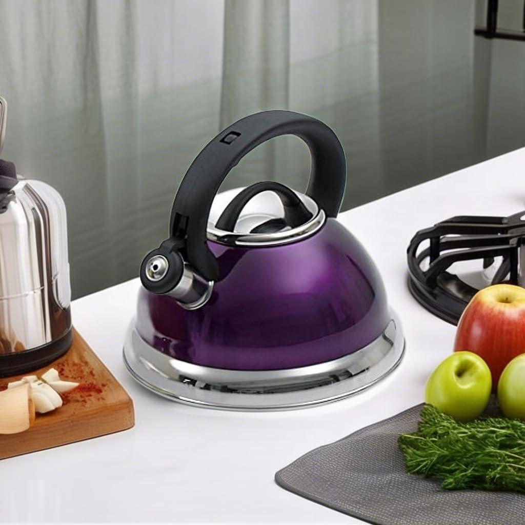 Creative Home Creative Home 2.6 Quarts Stainless Steel Whistling Stovetop Tea Kettle