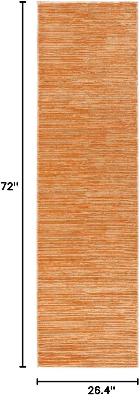 SAFAVIEH Vision Adrasteia Overdyed Solid Runner Rug, Orange, 2'2" x 6'