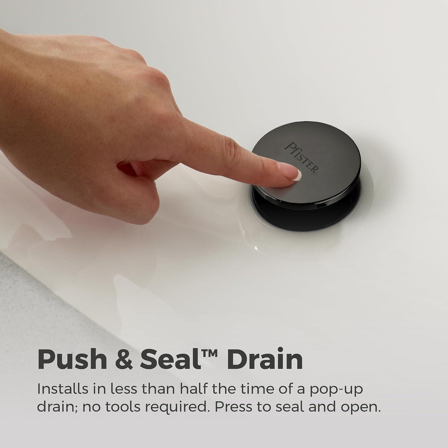 Pfister Willa Widespread Bathroom Faucet with Drain Assembly LF-049-MALSDB