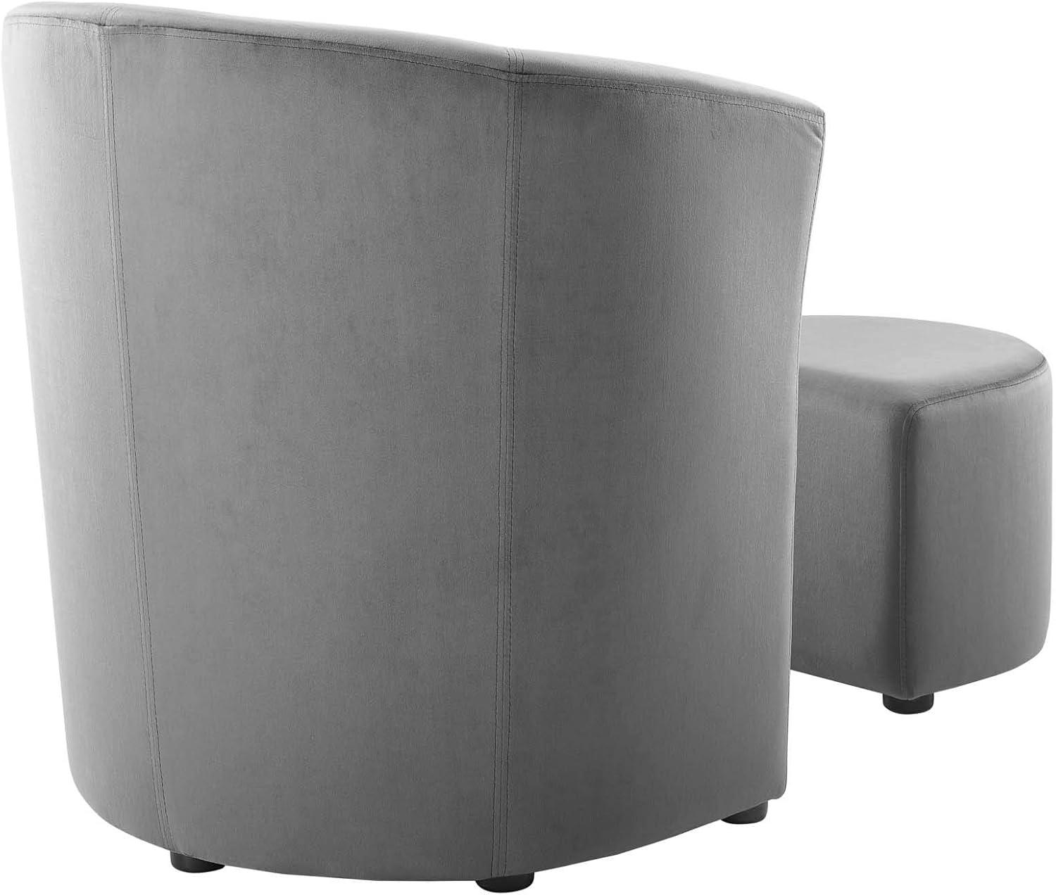 Divulge Performance Velvet Arm Chair and Ottoman Set by Modway