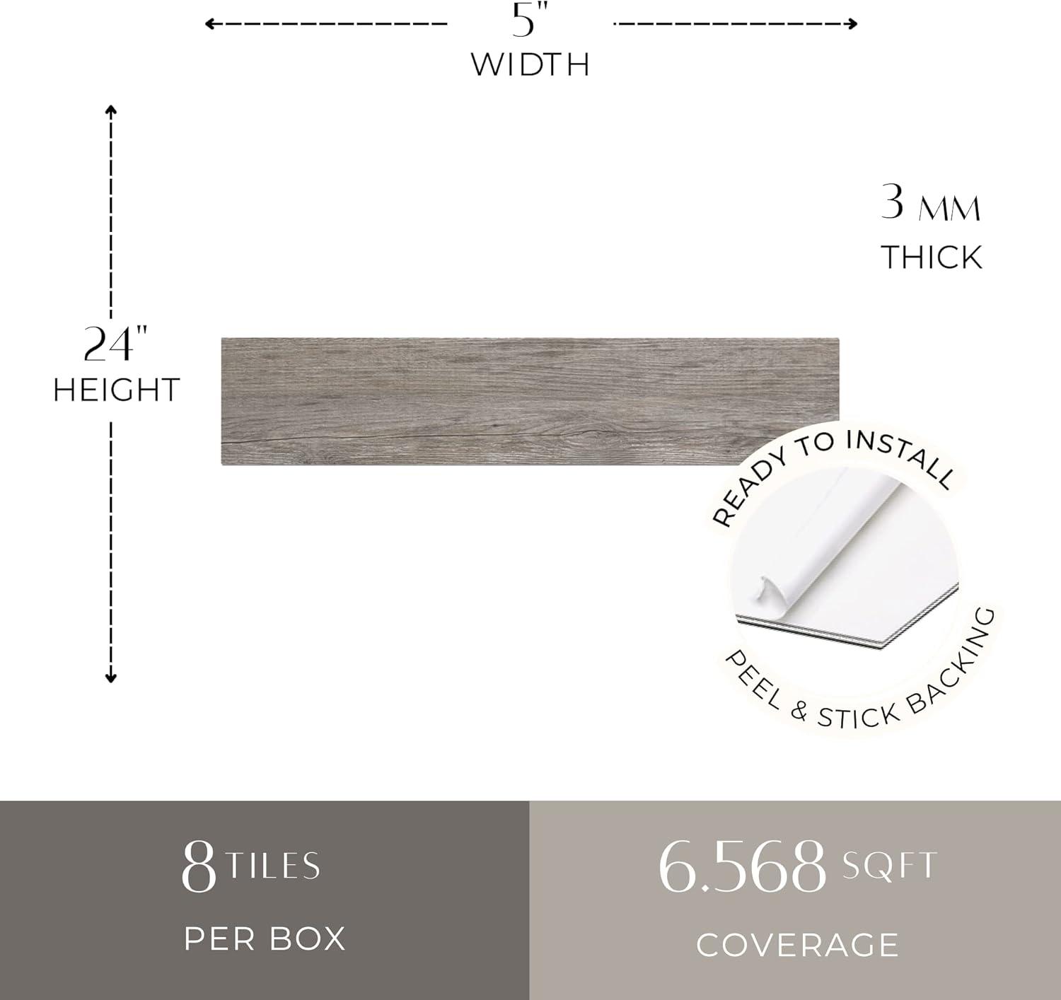 Engineered Stone Peel and Stick Field Tile