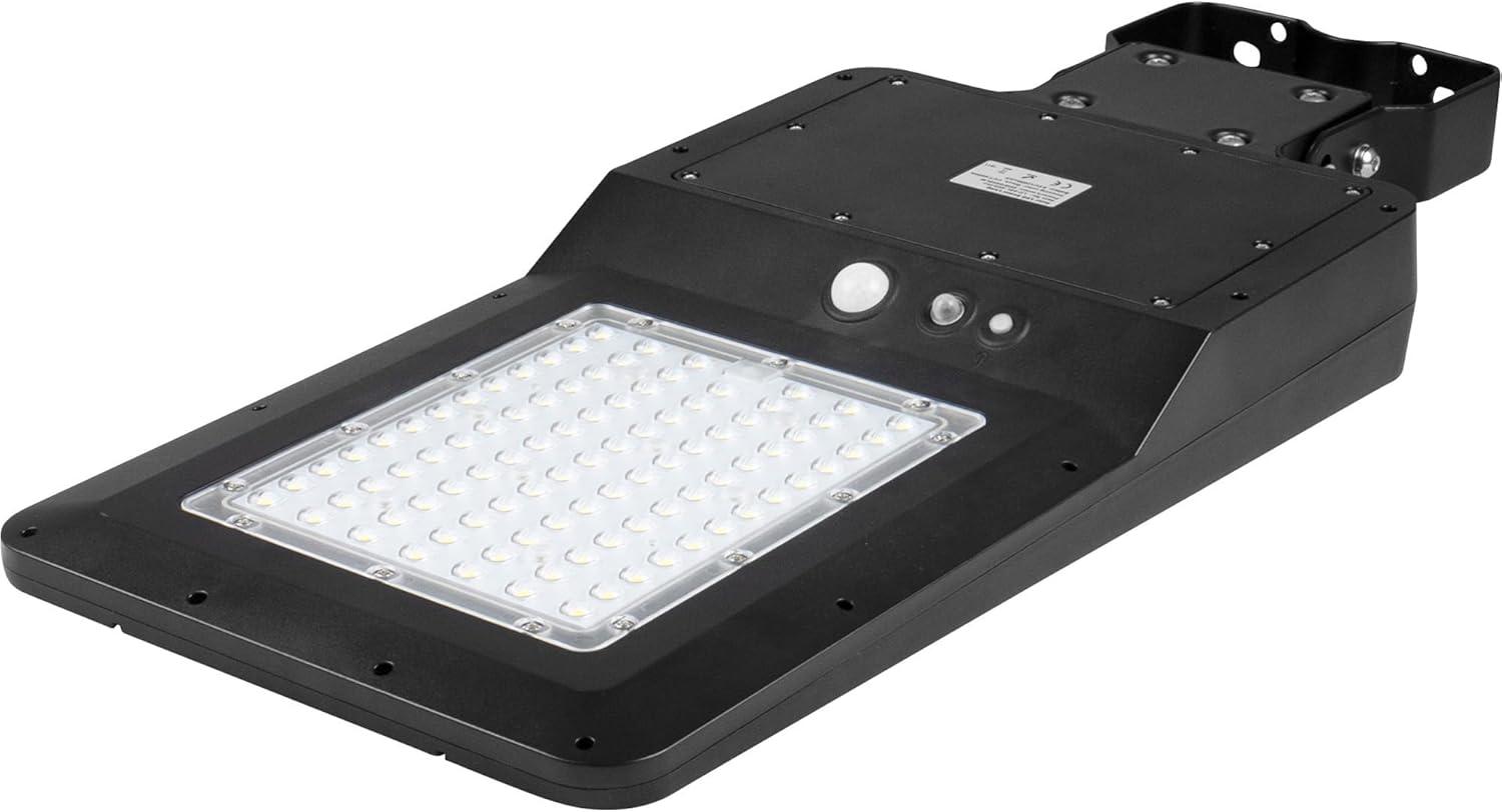 Black Solar LED Outdoor Floodlight with Adjustable Head