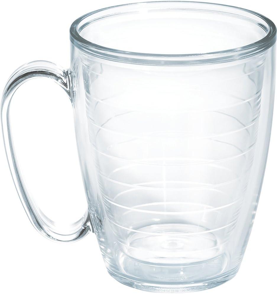 Clear Double-Walled Insulated Travel Tumbler Mug, 16oz