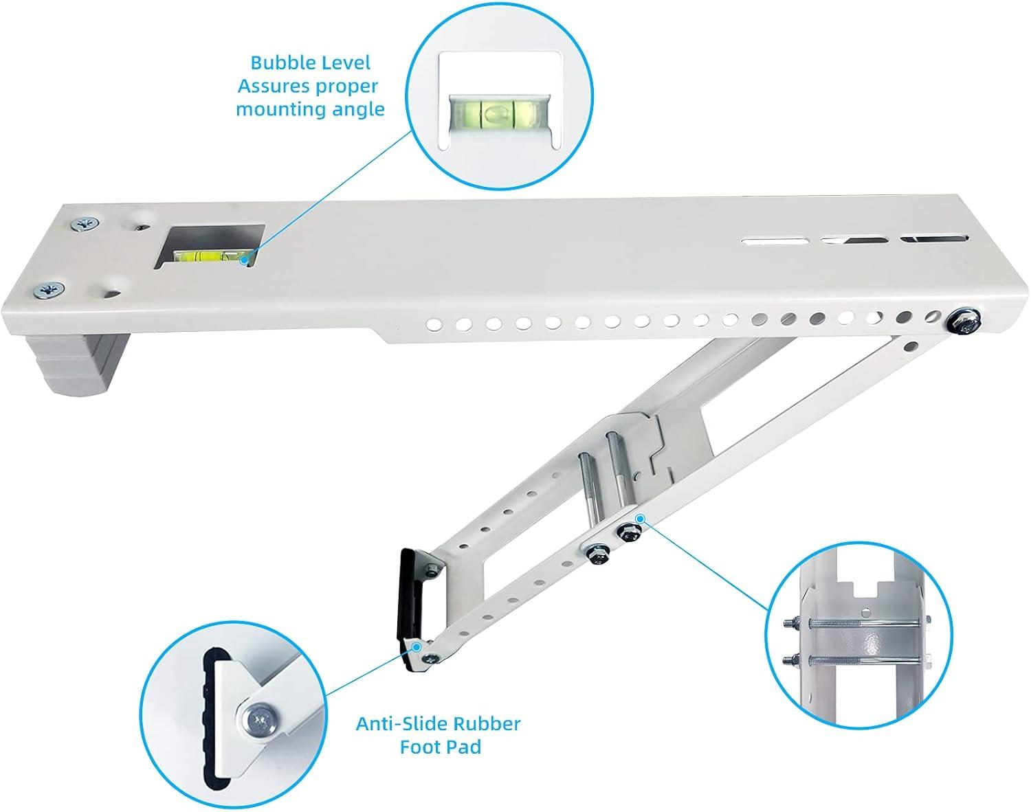 Window Air Conditioner Support Bracket Light Duty, Up to 165 lbs, Fits for 7K-24K btu A/C Unit