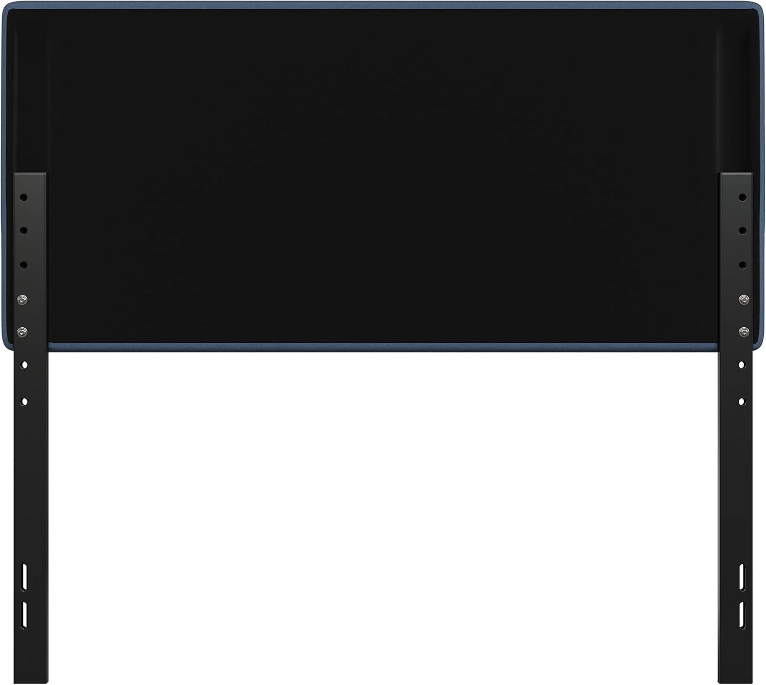 Flash Furniture Paxton Full Channel Stitched Fabric Upholstered Headboard, Adjustable Height from  44.5" to 57.25" - Blue