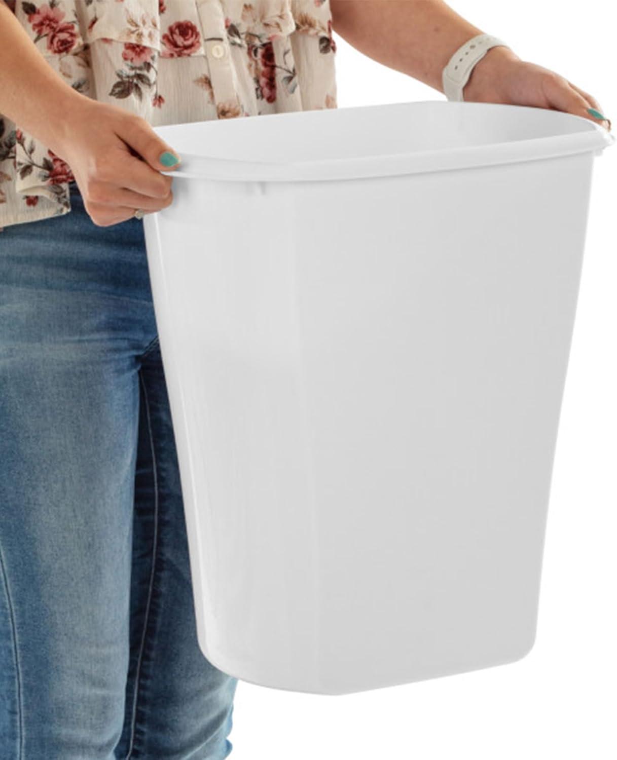 Sterilite Rectangular Wastebasket Open Top Trash Bin, 6 Pack | Wayfair