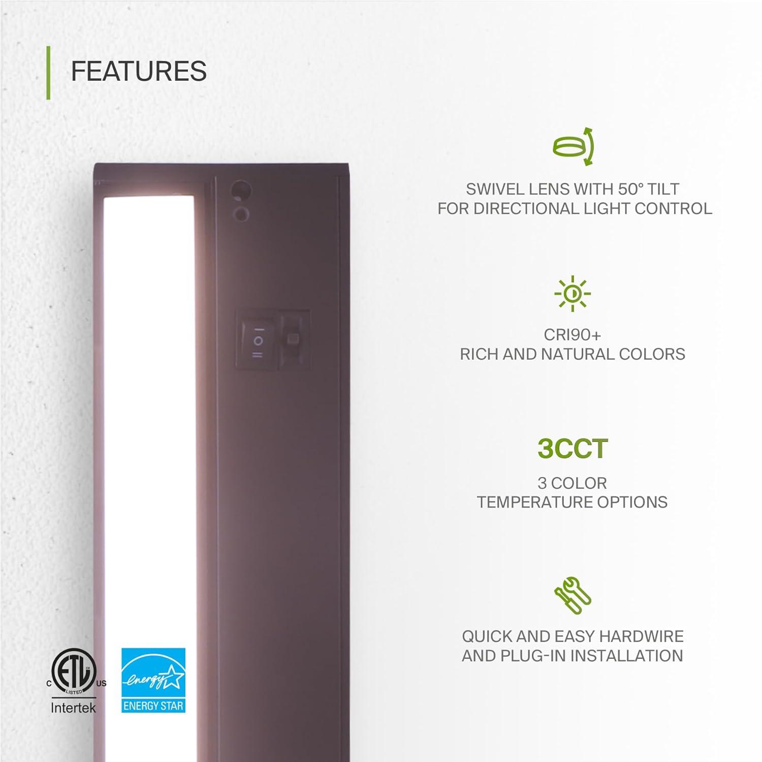 Bronze 24-Inch Dimmable LED Under Cabinet Light