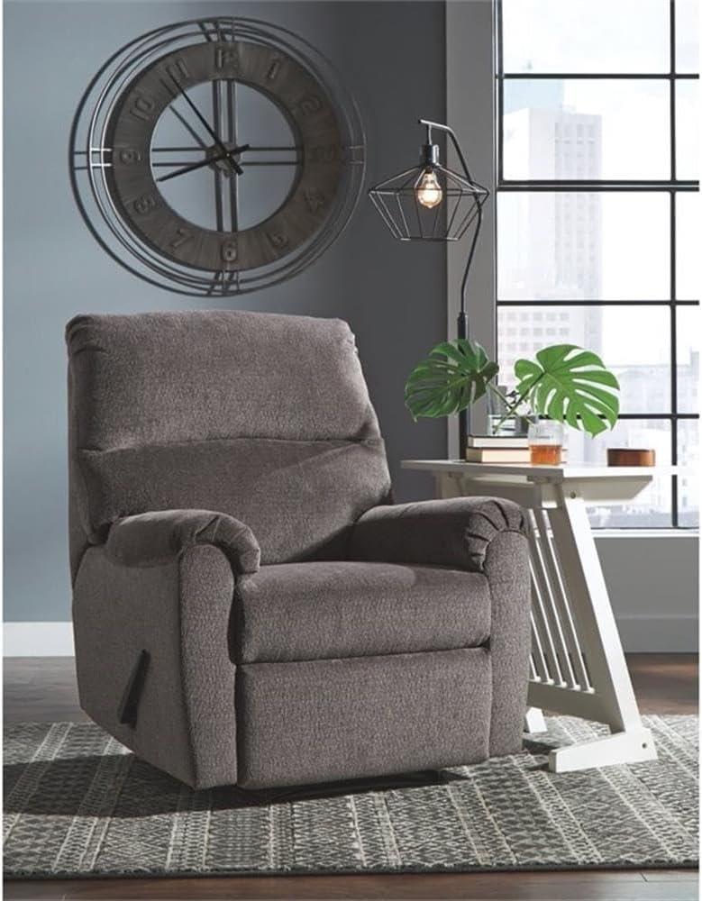 Signature Design by Ashley Nerviano Zero Wall Recliner in Gray