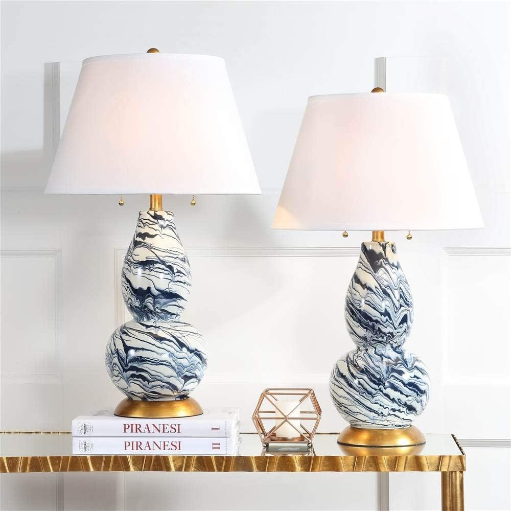 Color Swirls Glass Table Lamp (Set of 2) - Safavieh