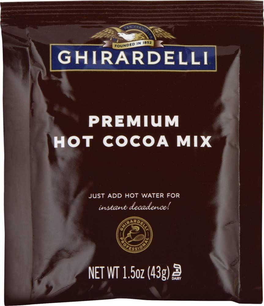 Ghirardelli Premium Hot Cocoa Envelopes, Rich chocolate, 22.7 Ounce (Pack of 15)