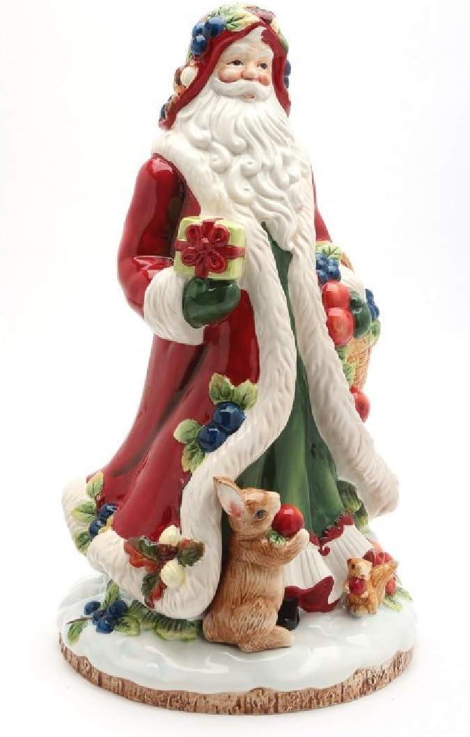 Kevins Gift Shoppe Ceramic Santa Figurine - Fruitful Holiday Collection