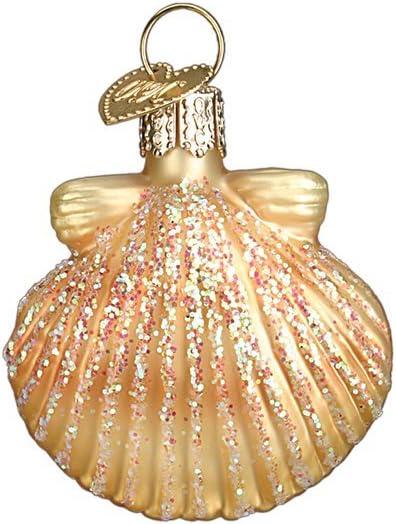 Old World Christmas Assorted Sea Shell Set Glass Blown Ornament
