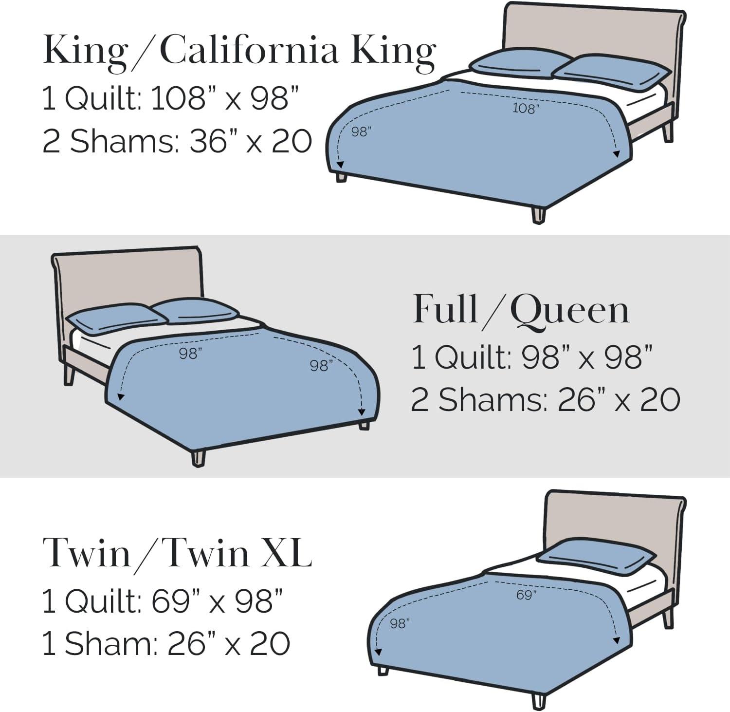 Southshore Fine Living Kilim Oversized 2-Piece Quilt Set Natural Twin / Twin XL