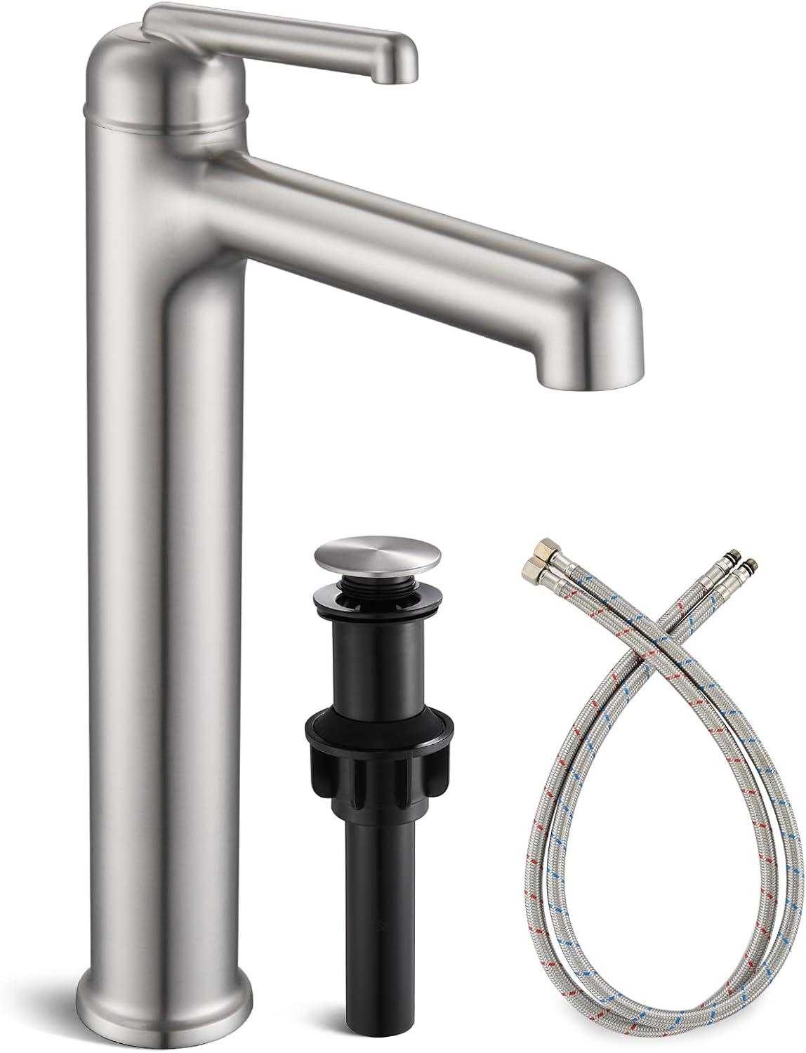 PRIMICOL YYY5G1D Bathroom faucet single hole with pop-up drain for 1-hole or 3-hole installation