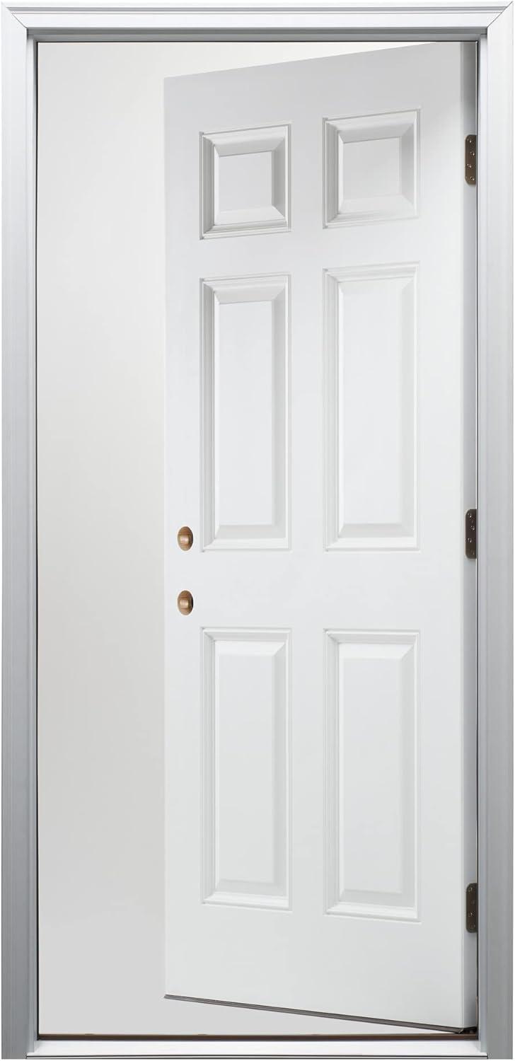 Primed White Composite 6-Panel Right-Hand Inswing Exterior Door