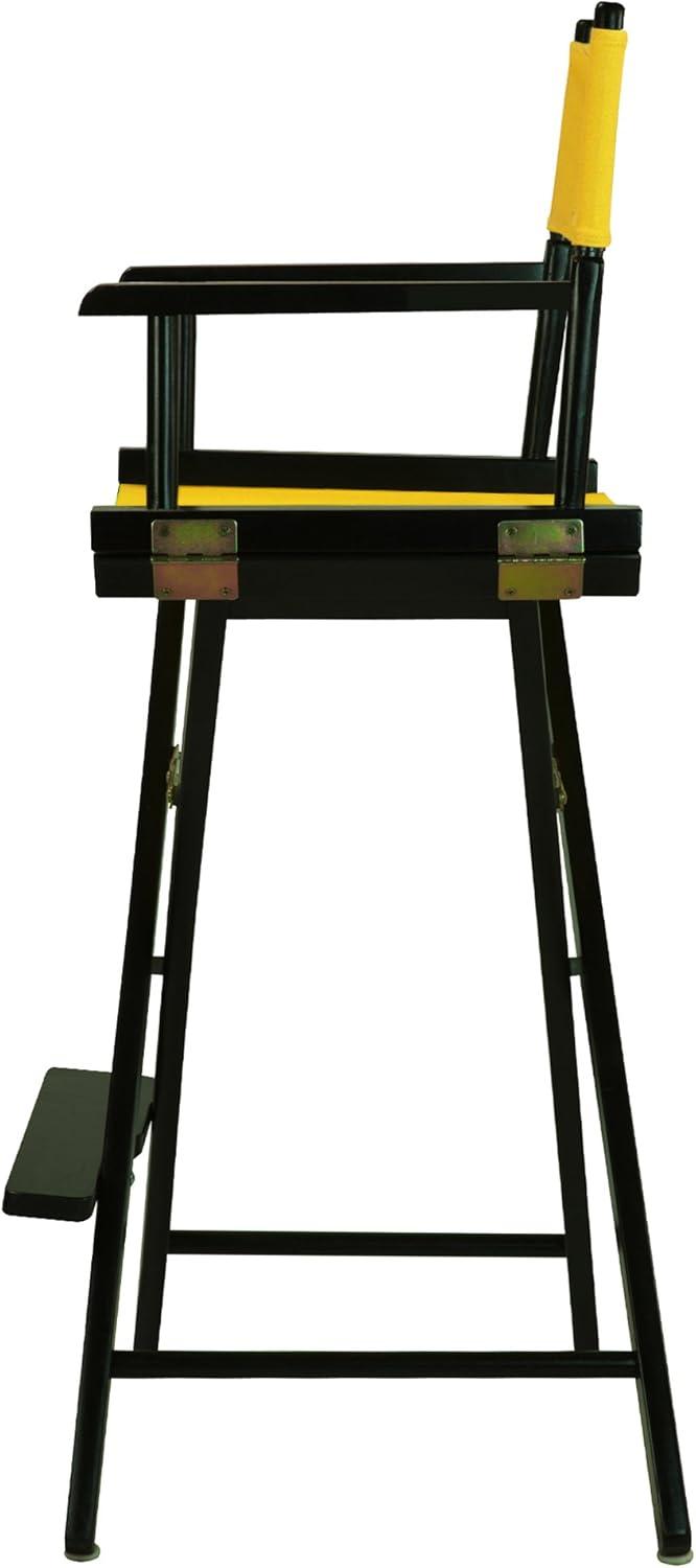 "30" Director's Chair Black Frame-Gold Canvas"