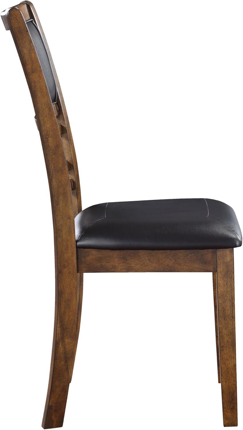 New Classic Furniture, Gia Cherry Wood Dining Chair with Fabric Seat (Set of 4)