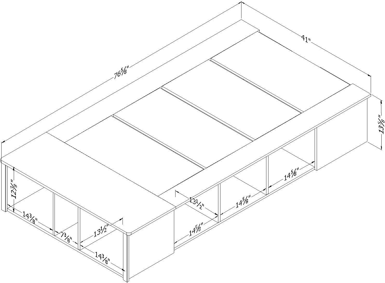 Flexible Storage Platform Bed