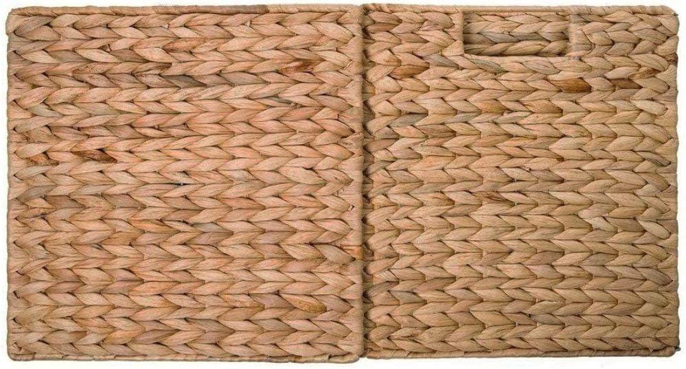 Natural Hand-Woven Water Hyacinth Wicker Storage Baskets, Set of 3