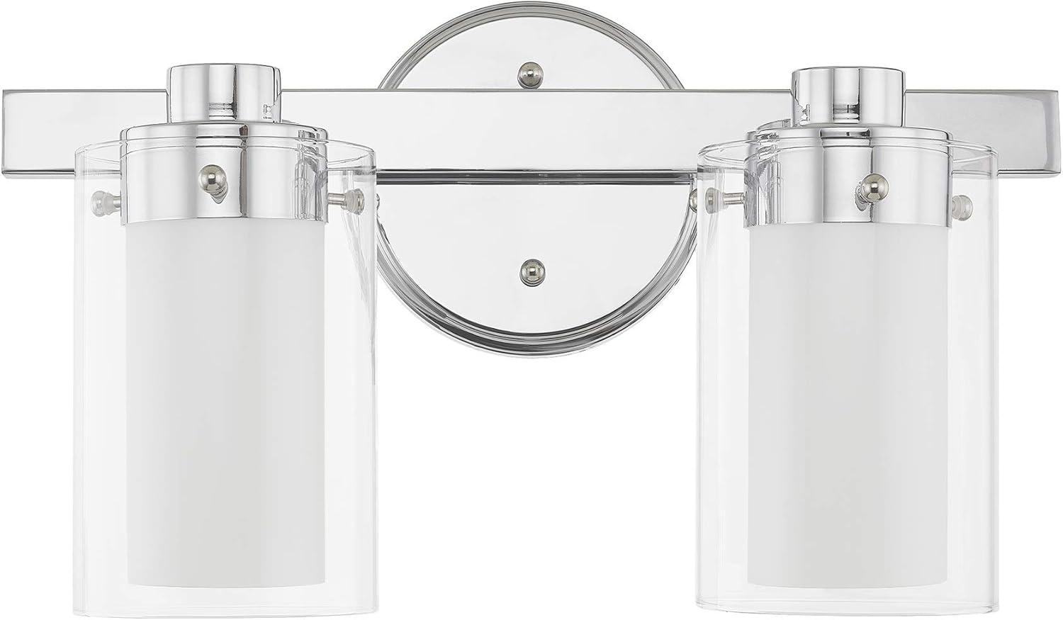 Livex Lighting Manhattan 2 - Light Vanity in  Polished Chrome