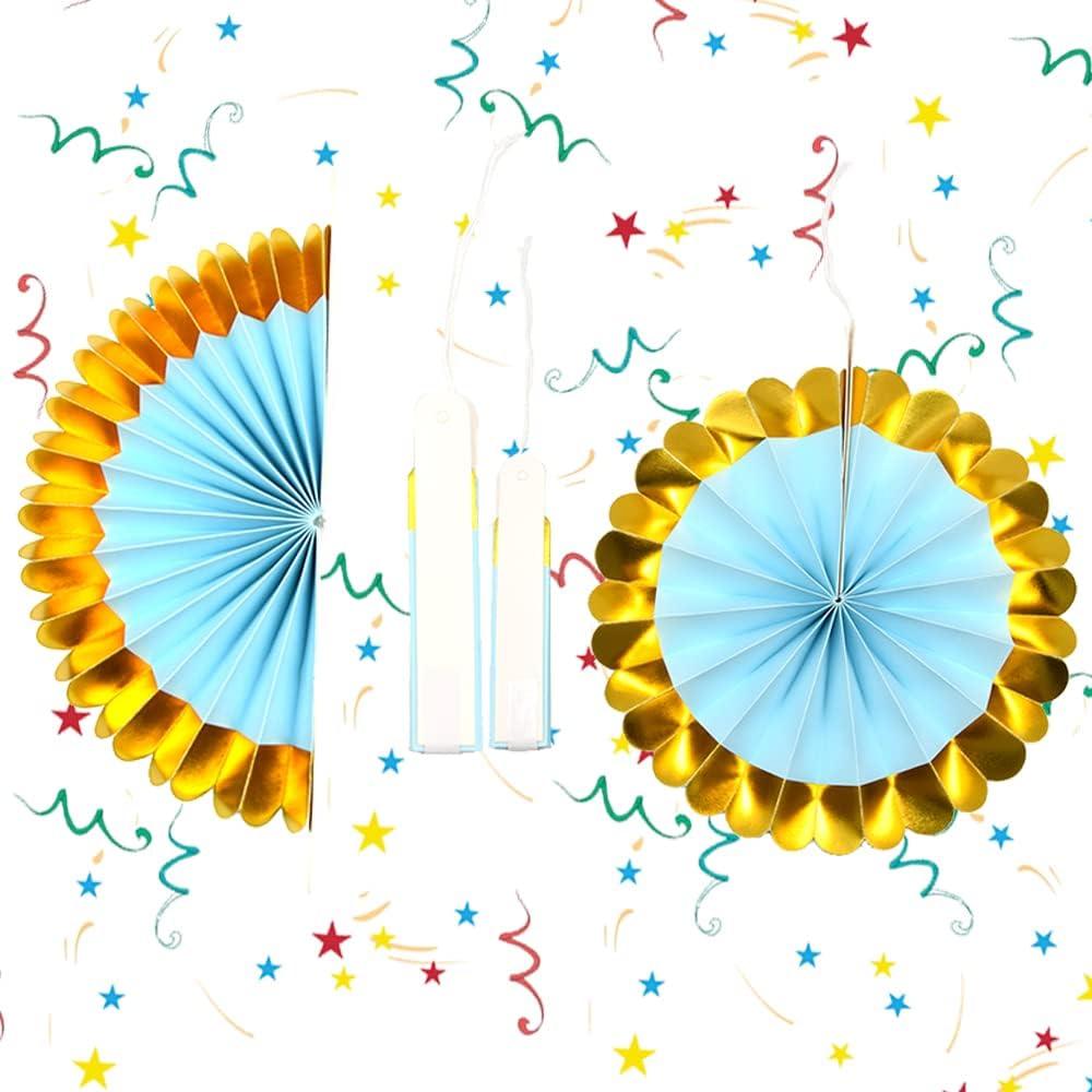 Wmenjiazihan 1 Clearance Hanging Paper Fans Party Set Silver Round Pattern Paper Garlands Decoration For Birthday Shower Graduation Retirement Set Of 6 Inverted Wobbler