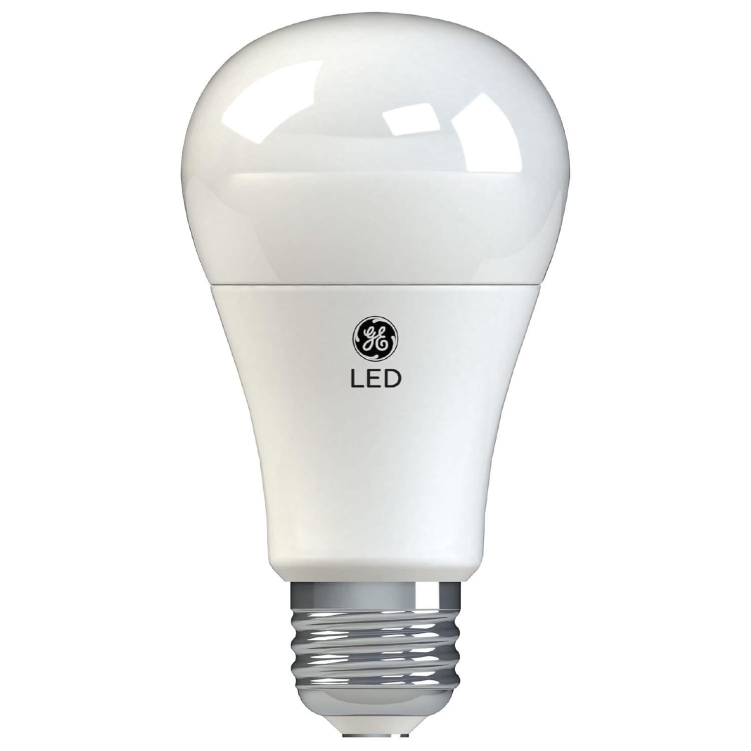GE 2pk 60W A19 Light Bulb Soft White: LED, E26 Base, Dimmable, 800 Lumens, Energy Star Certified, 2700K, 13.7-Year Life