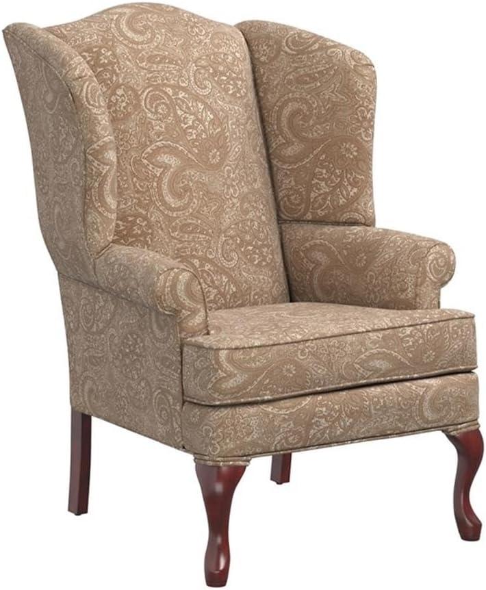 Comfort Pointe Paisley Traditional Wingback Accent Chair