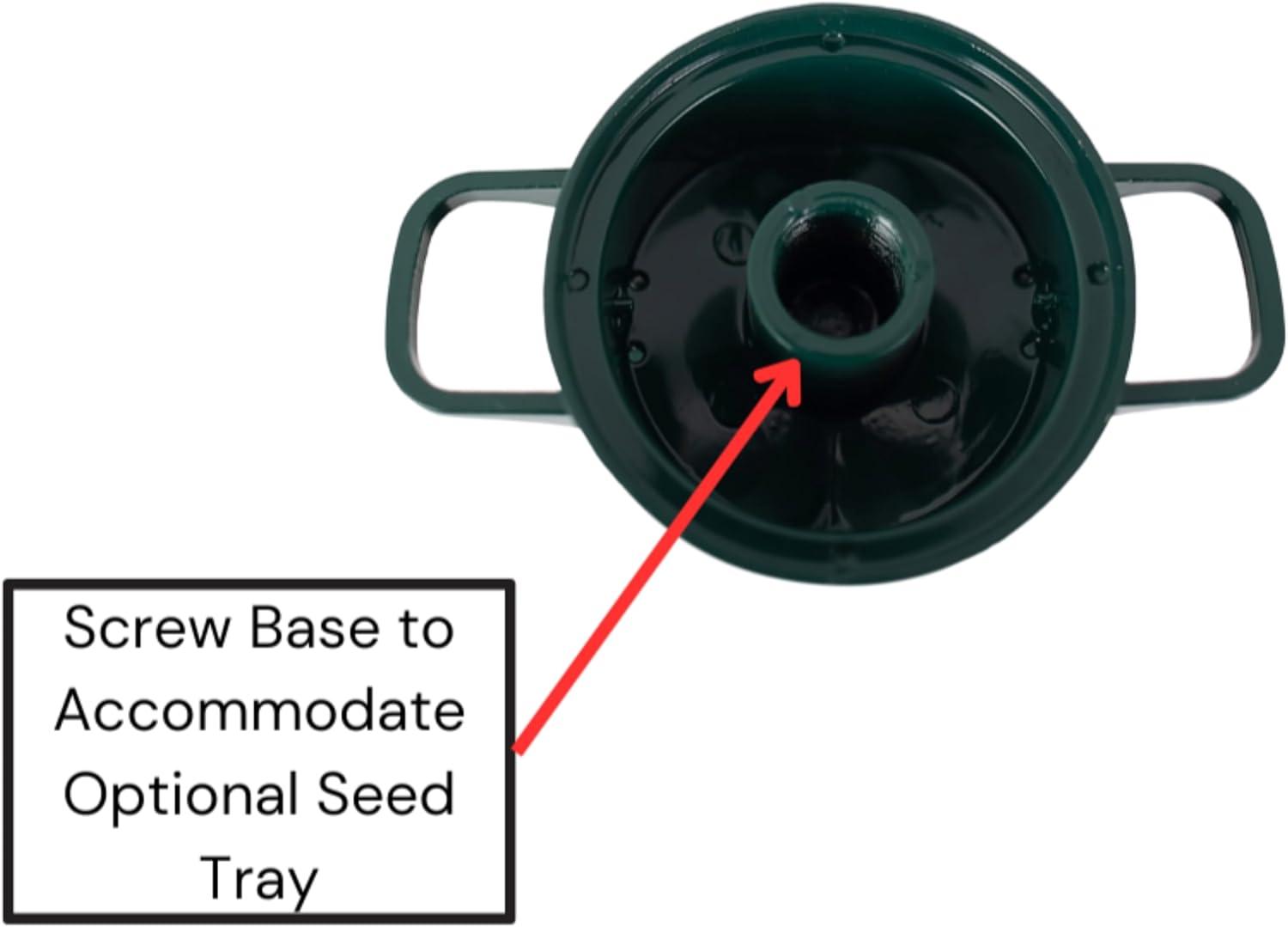 Clear Acrylic Surface Mount Bird Seed Tray with Drainage Holes