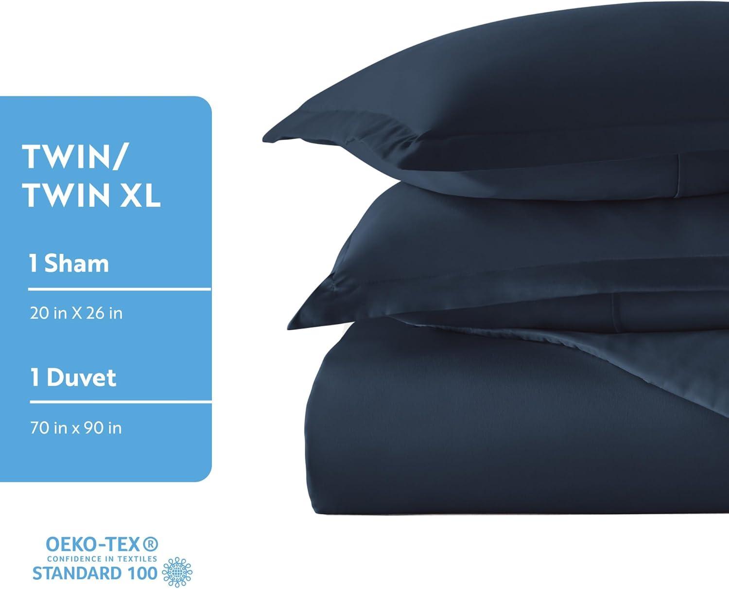Ienjoy Home Home 3 -Piece Navy Full/Queen Duvet cover Set