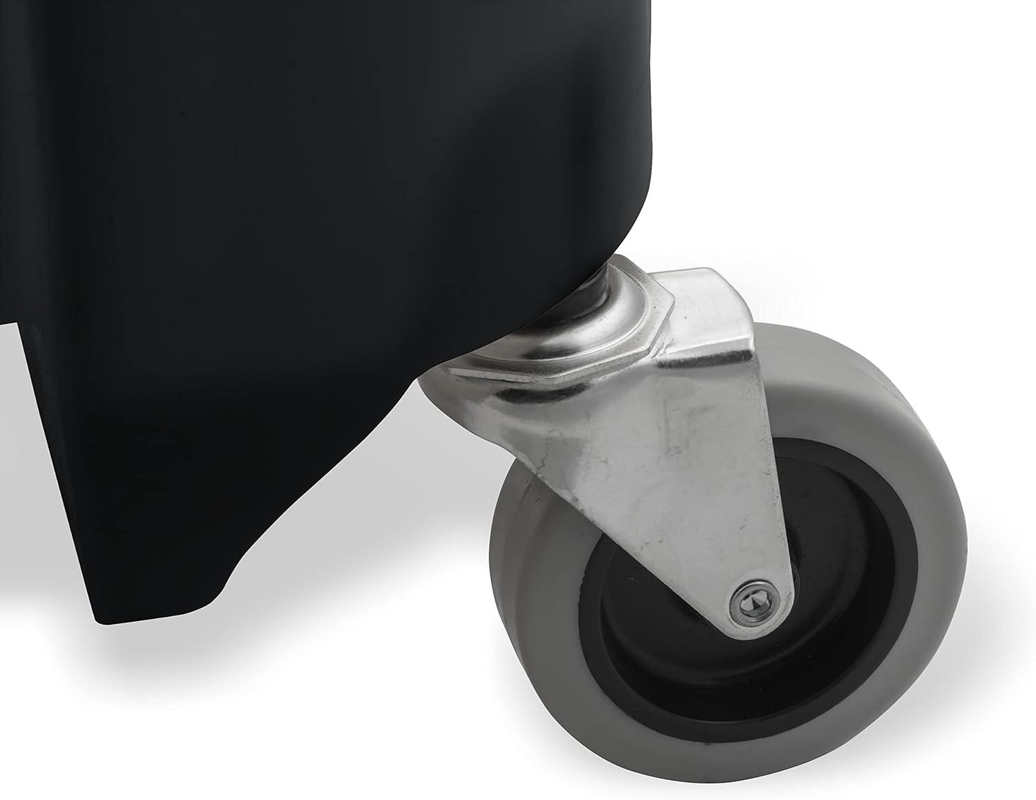 SPARTA 7690403 Omnifit Plastic Mop Bucket For Cleaning, 35 Quarts, Black