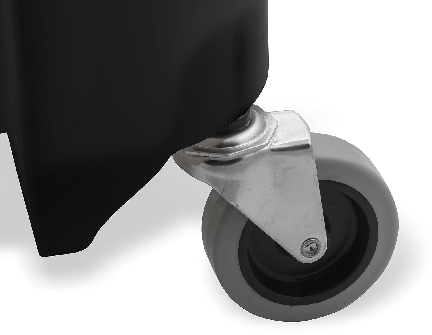 SPARTA 7690403 Omnifit Plastic Mop Bucket For Cleaning, 35 Quarts, Black