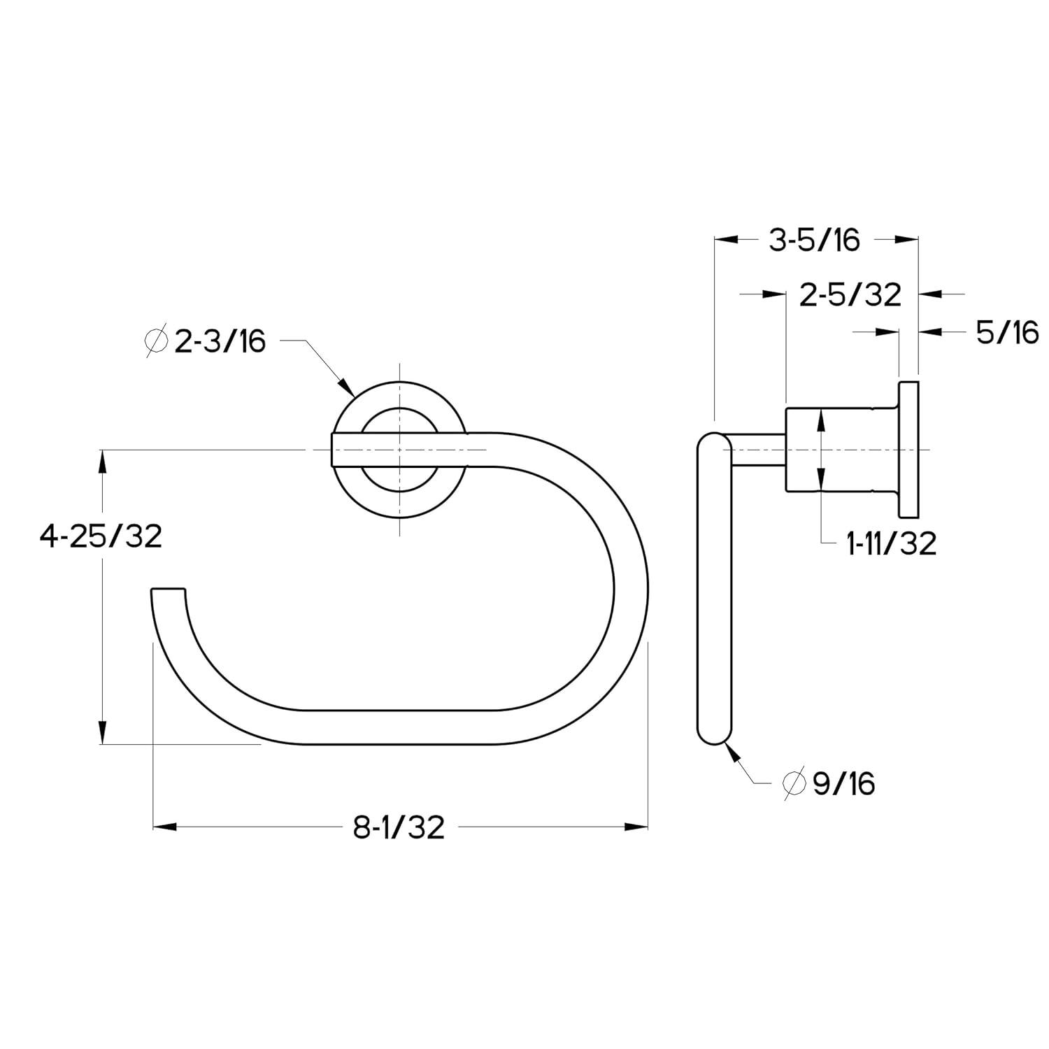 Contempra Wall Mounted Towel Ring