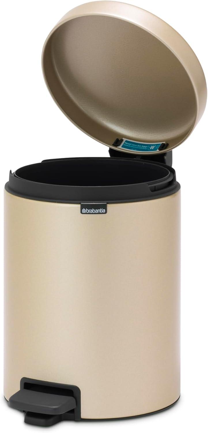 Brabantia NewIcon Step On Trash Can, 1.3 Gallon (5 Liter)