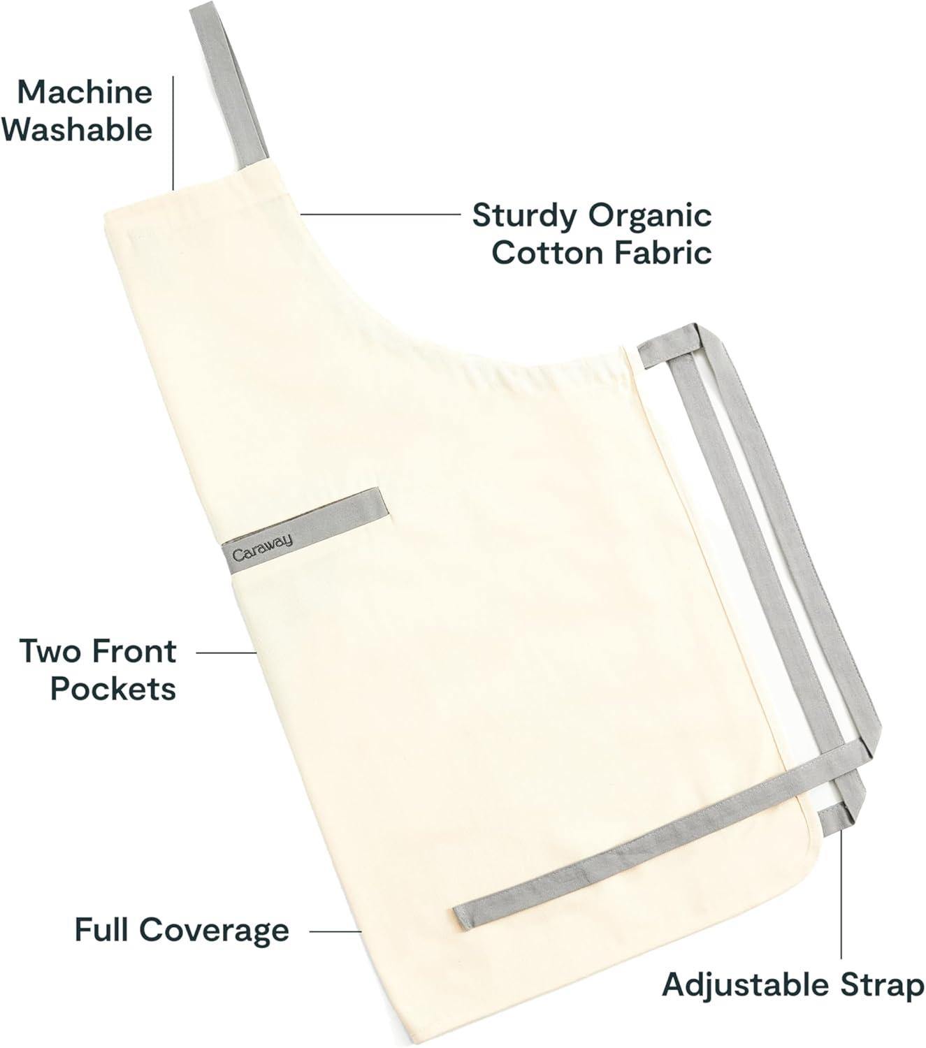 Caraway Organic Cotton Cream Apron