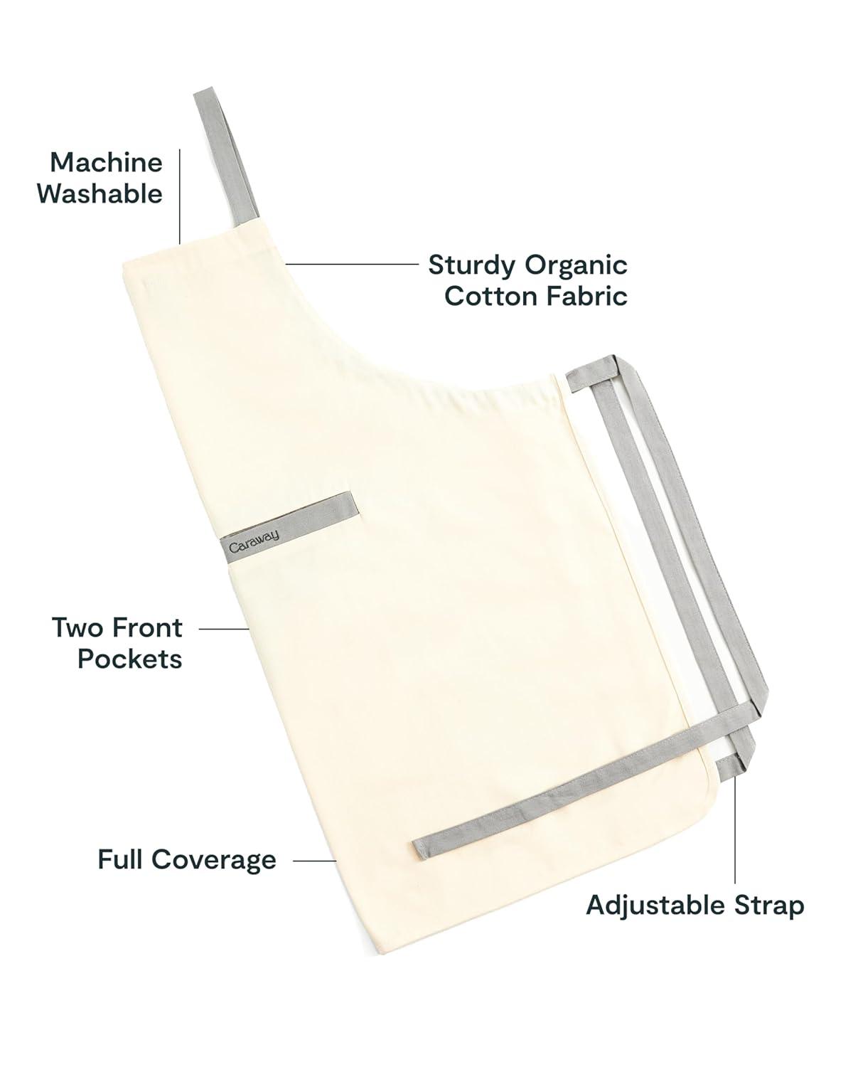 Caraway Organic Cotton Cream Apron
