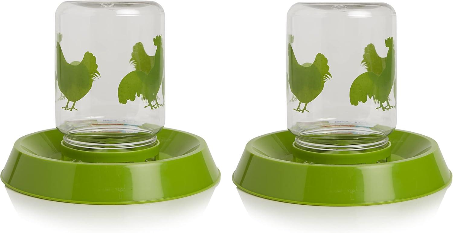 Lixit Chicken Feeder Green 64oz